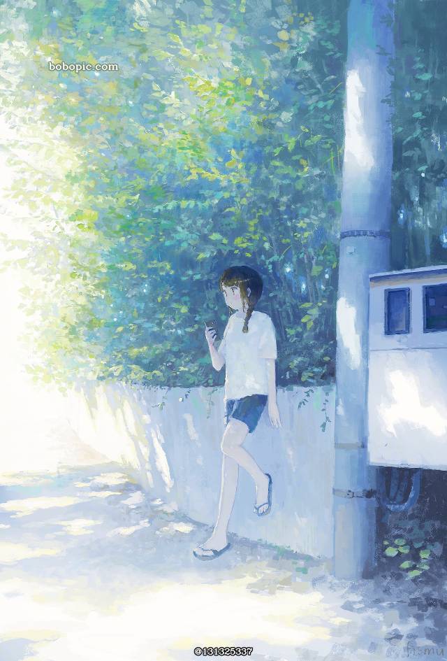原创, 风景, 女孩子, 原创, background, 夏天