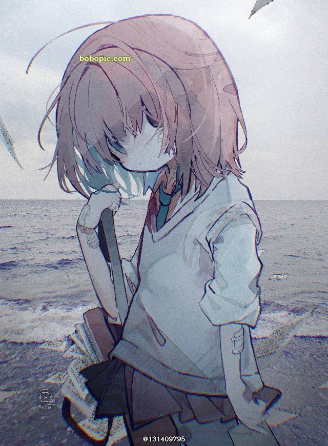 sea, 女孩子, 原创