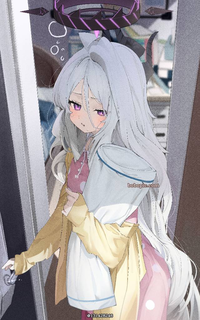 碧蓝档案, 女孩子, 睡衣, 起床, Sorasaki Hina
