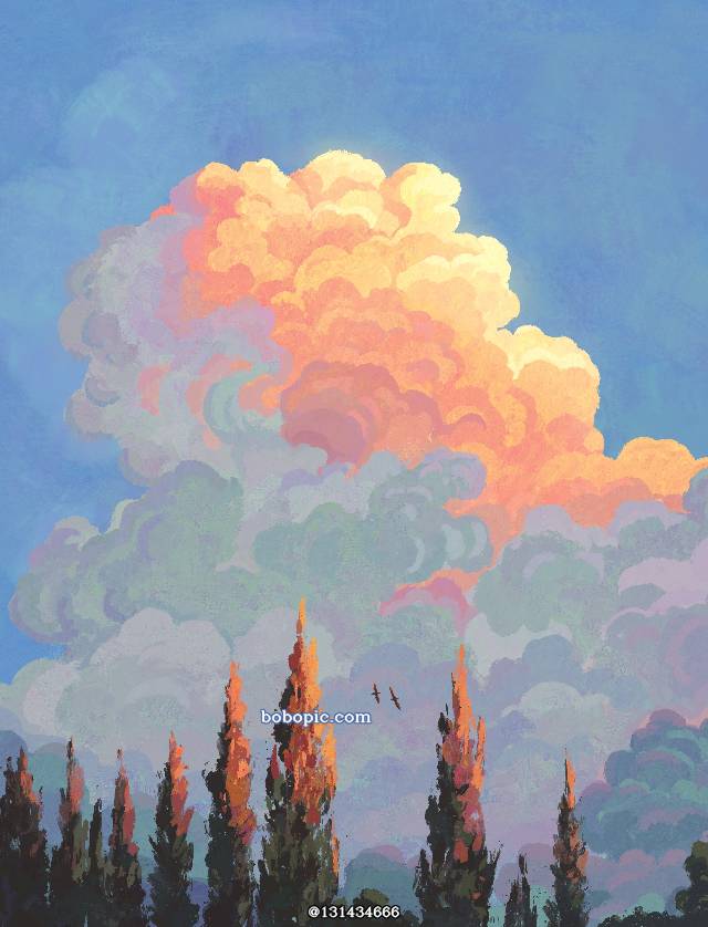 风景, sky, 云, background, 夕阳, Xiatian, sunset