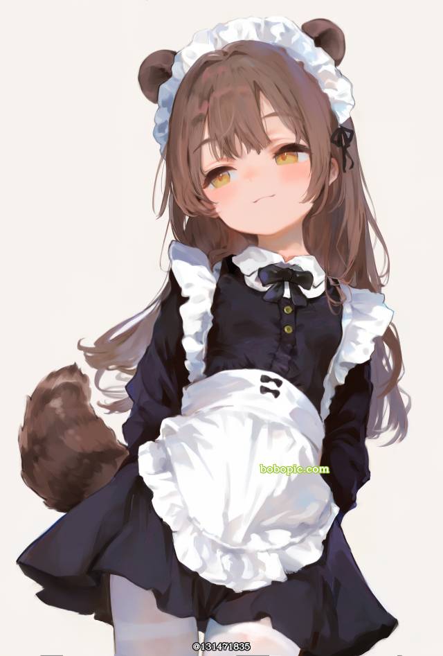 女仆, 女仆装, 萝莉, 女孩子, 兽耳, 可爱即是正义, 原创, 我家孩子, 可爱, raccoon