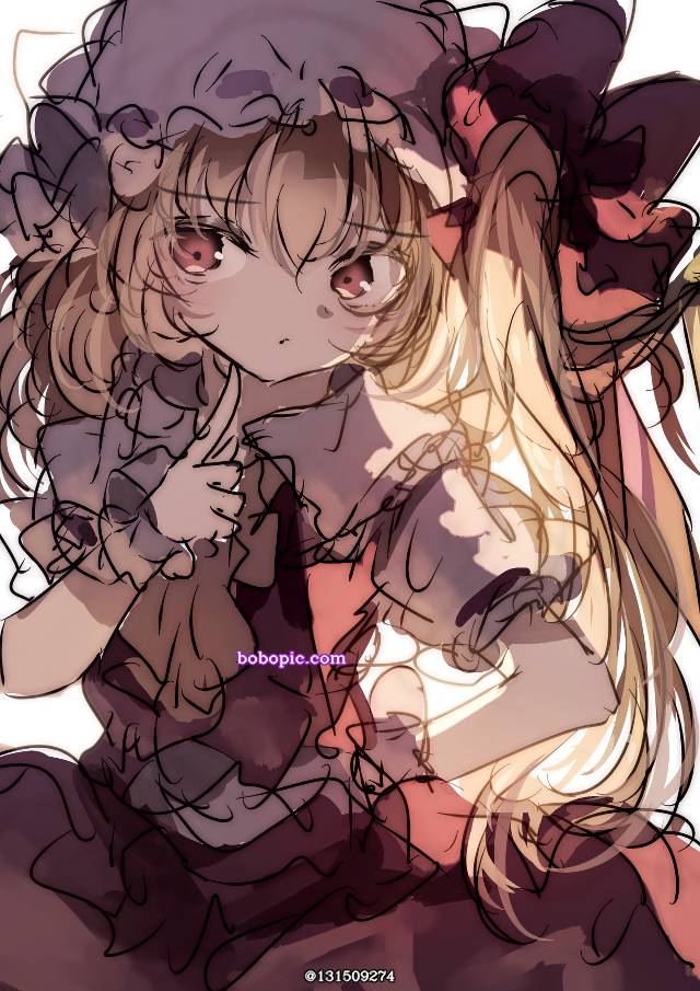 东方Project, 东方, 芙兰朵露・斯卡蕾特, flan, 芙兰朵露, 东方红魔乡, 金发, backlighting, Touhou Project 100+ bookmarks