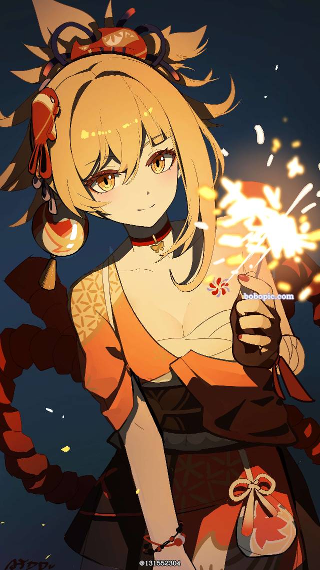 Genshin Impact, 女孩子, Yoimiya, Yoimiya, young girl, 100 Day Challenge
