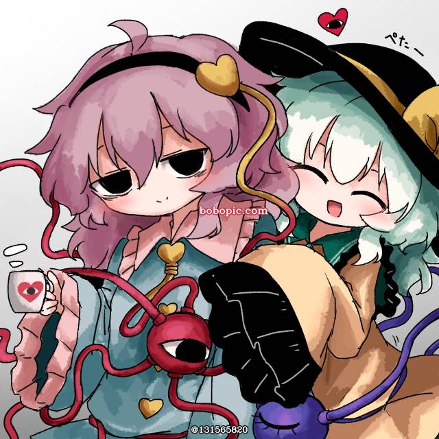 东方, 东方Project, 古明地恋, 古明地觉, 秦心, Touhou Project 100+ bookmarks