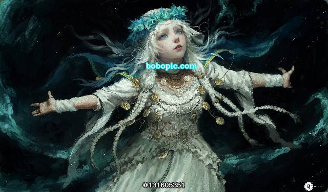 女孩子, 厚涂, Elden Ring, White Hair