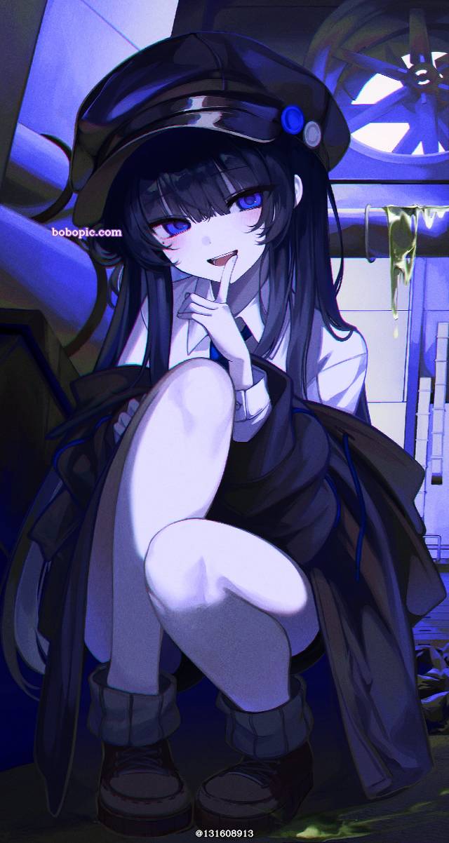女孩子, 原创, hat, blue eyes