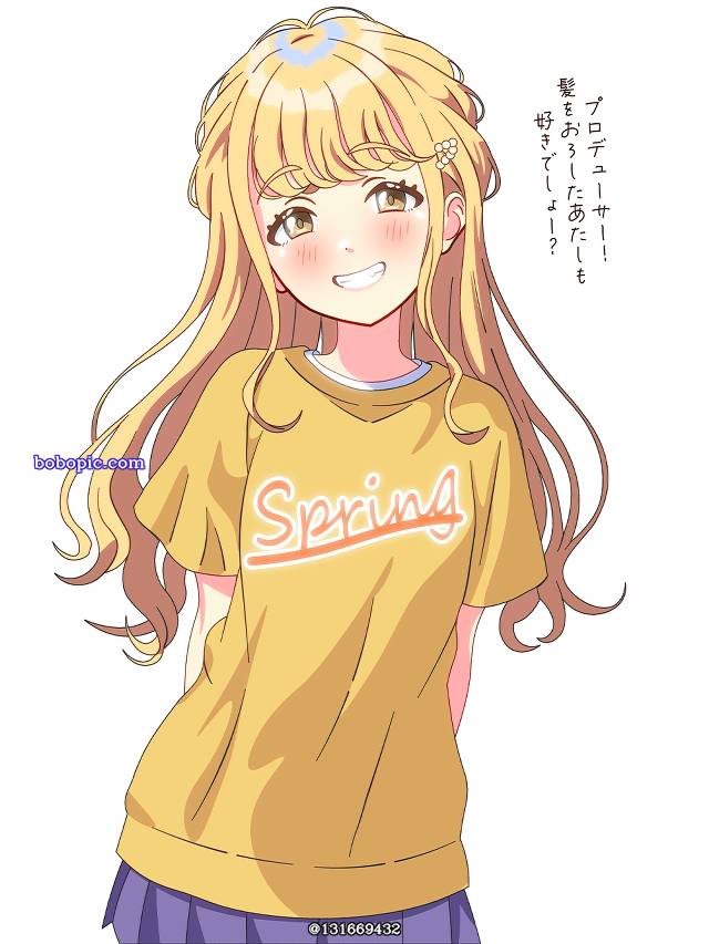 Kotone Fujita, Gakuen IDOLM@STER, 偶像大师, 女孩子, 金发