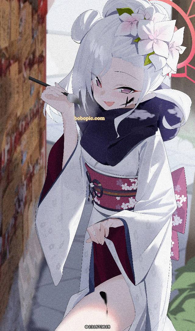 碧蓝档案, Asagi Mutsuki, 女孩子, kimono