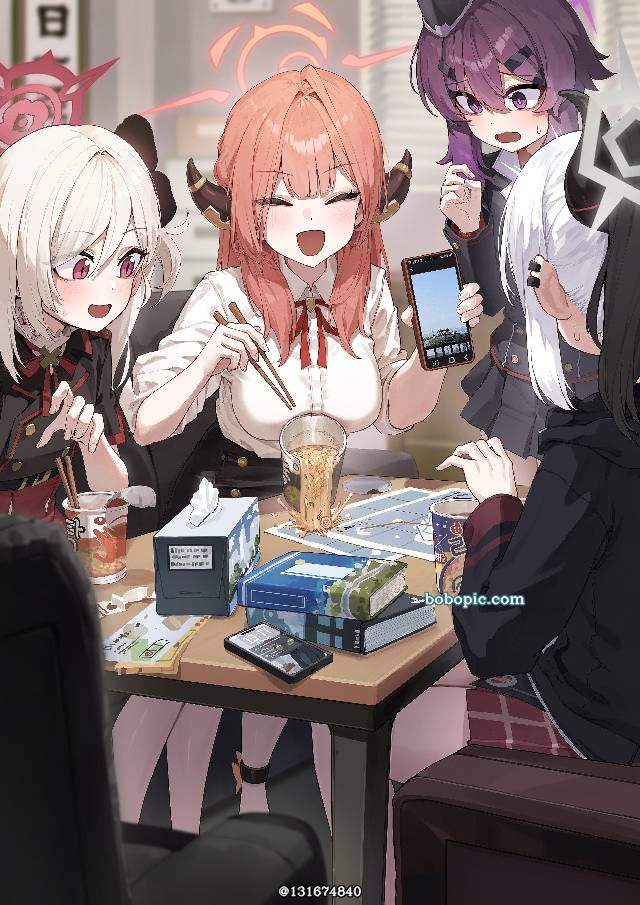 碧蓝档案, Haruka Igusa, Rikuhachima Aru, Asagi Mutsuki, Benri Yashikku 68, Onikata Kayoko, 女孩子