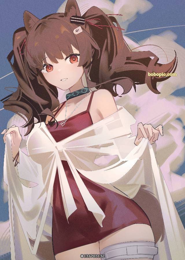 Arknights, 明日方舟, Angelina, 女孩子, swimsuit, 泳装, 安洁莉娜(明日方舟)