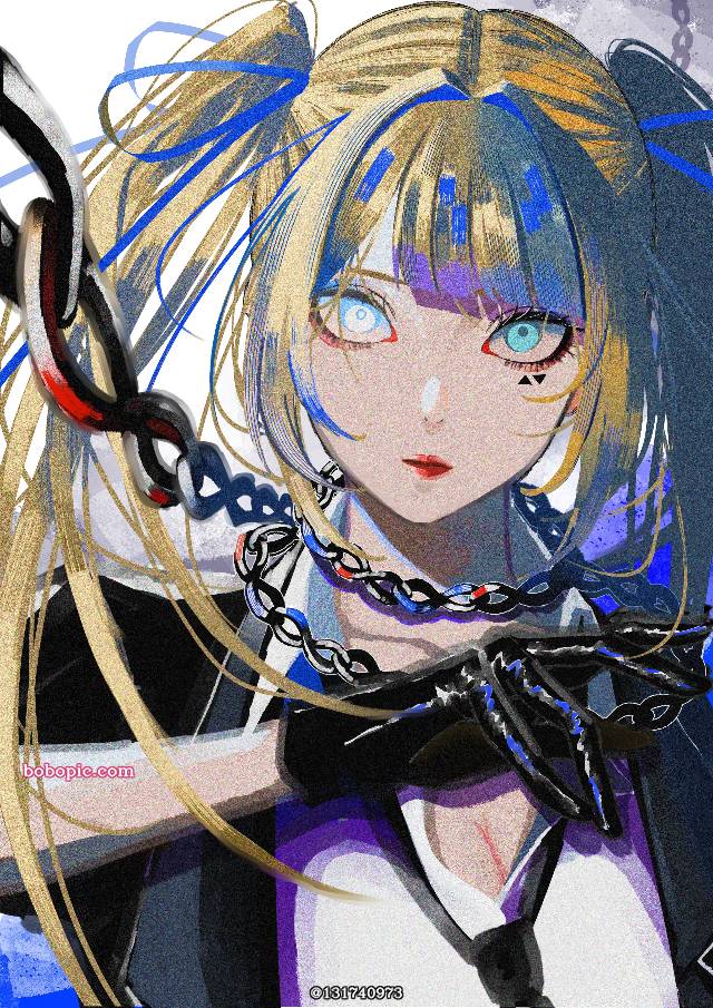 原创, 女孩子, 手套, 双马尾, 西装, 金发