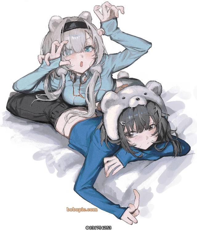 兽耳, 女孩子, La Pluma, aurora, Arknights, 极光（明日方舟）, 羽毛笔（明日方舟）