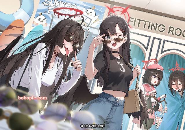 碧蓝档案, Hanekawa Hasumi, 女孩子, 仲正一花, Kenzaki Tsurugi, Shizuyama Mashiro, Justice Realization Committee