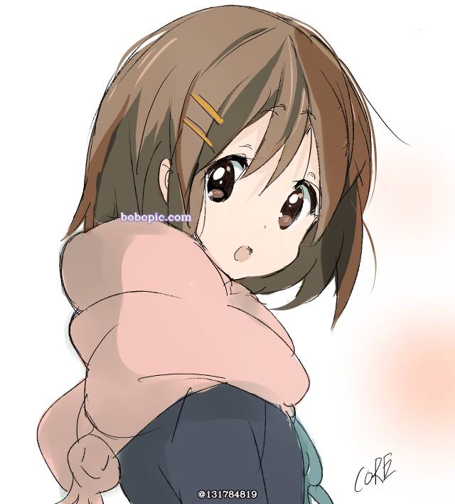 轻音少女, 平泽唯, 女孩子, 涂鸦, young girl