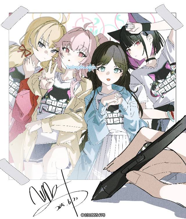 Ibaragi Yoshimi, 杏山和纱, natsu, Yutori Natsu, 放学后甜点部, Blue Archive 1000+ bookmarks, 碧蓝档案