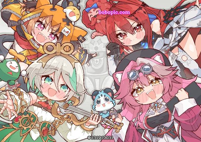 Hololive, Gigi Murin, Elizabeth Rose Bloodflame, Cecilia Immergreen, Raora Panthera, 虚拟主播, 虚拟YouTuber 500收藏