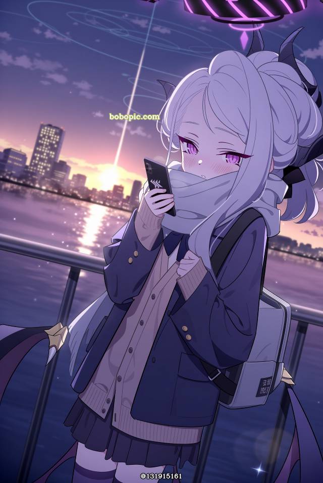 AI 画作, 碧蓝档案, Sorasaki Hina, 女孩子, 萝莉, 风景
