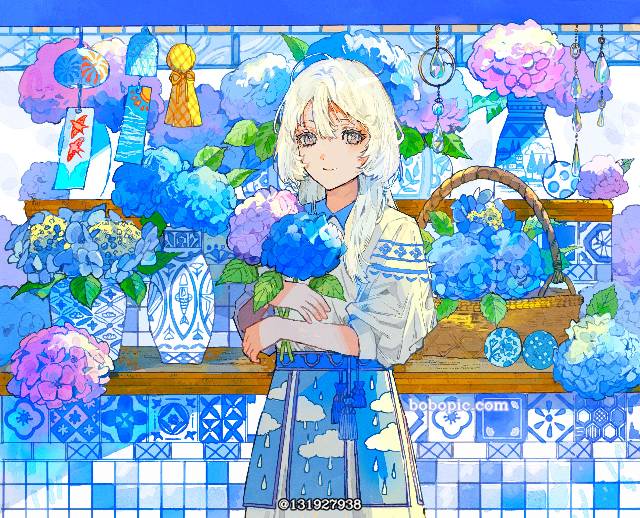 原创, 原创, 紫阳花, hydrangea, 夏天