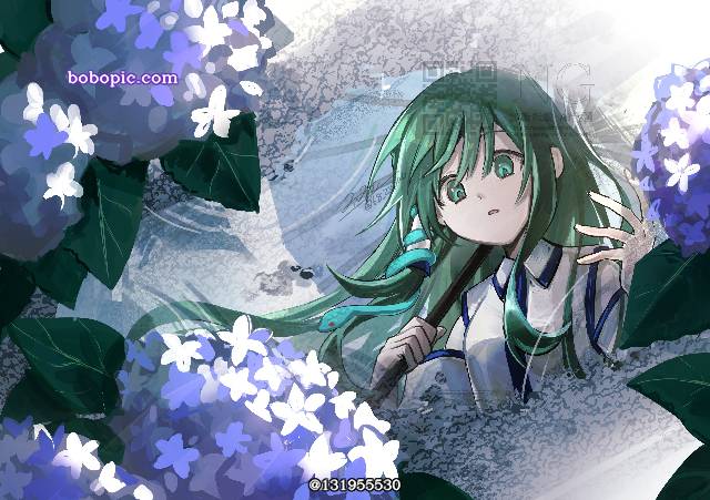东方Project, 东方, 紫阳花, 东风谷早苗, 早苗乳业, Touhou Project 100+ bookmarks