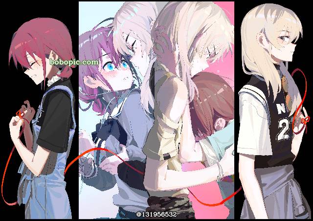 young girl, 女孩子, yuri, Momoka/Nina, Nina/Momoka, Girls Band Cry