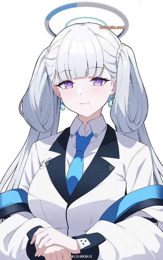 女孩子, 碧蓝档案, 白发, 生盐诺亚, hairstyle change