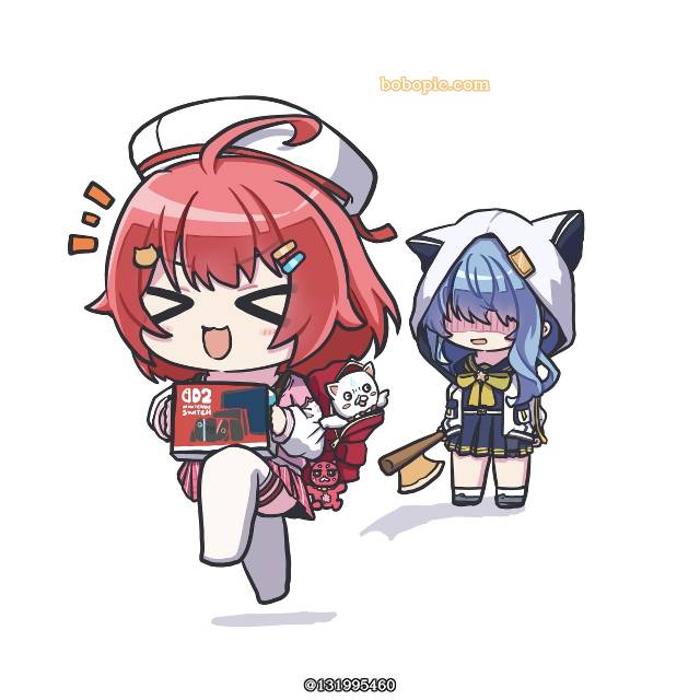 Hololive, Hoshimachi Suisei fanart, 樱巫女, Suisei Hoshimachi, 志村注意后面！, Psychopath Suisei, Virtual Youtuber 100+ bookmarks