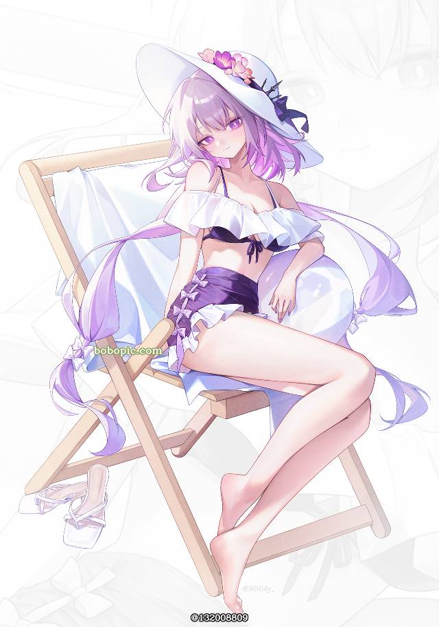 女孩子, 崩坏：星穹铁道, 泳装, beach sandals, 崩坏：星穹铁道100收藏