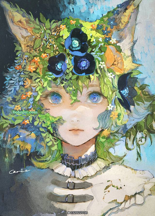 原创, 女孩子, young girl, 原创, wolf