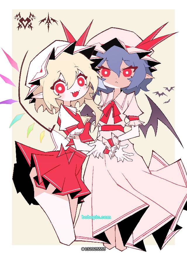 芙兰朵露・斯卡蕾特, 东方Project, 东方, 蕾米莉亚·斯卡蕾特, Touhou Project 100+ bookmarks