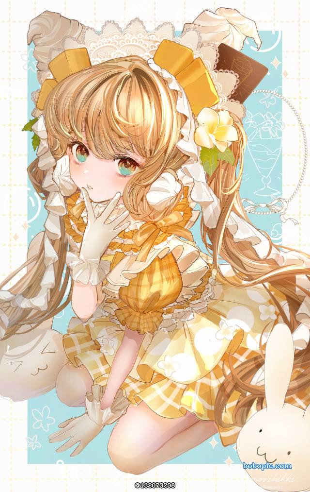 女孩子, 原创, 夏天, mango, parfait, 双马尾