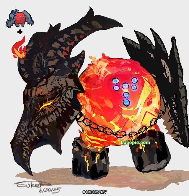 Fire type, 精灵宝可梦, 口袋妖怪, 厚涂