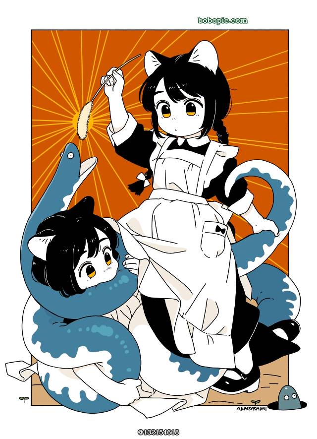 snake, 连衫围裙, 原创100收藏, Green Foxtail