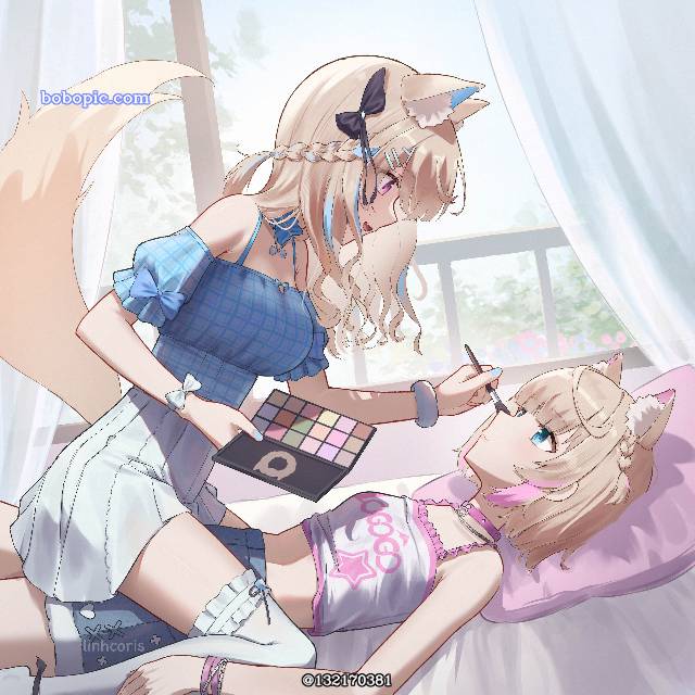 Mococo Abyssgard, Hololive, Fuwawa Abyssgard, yuri