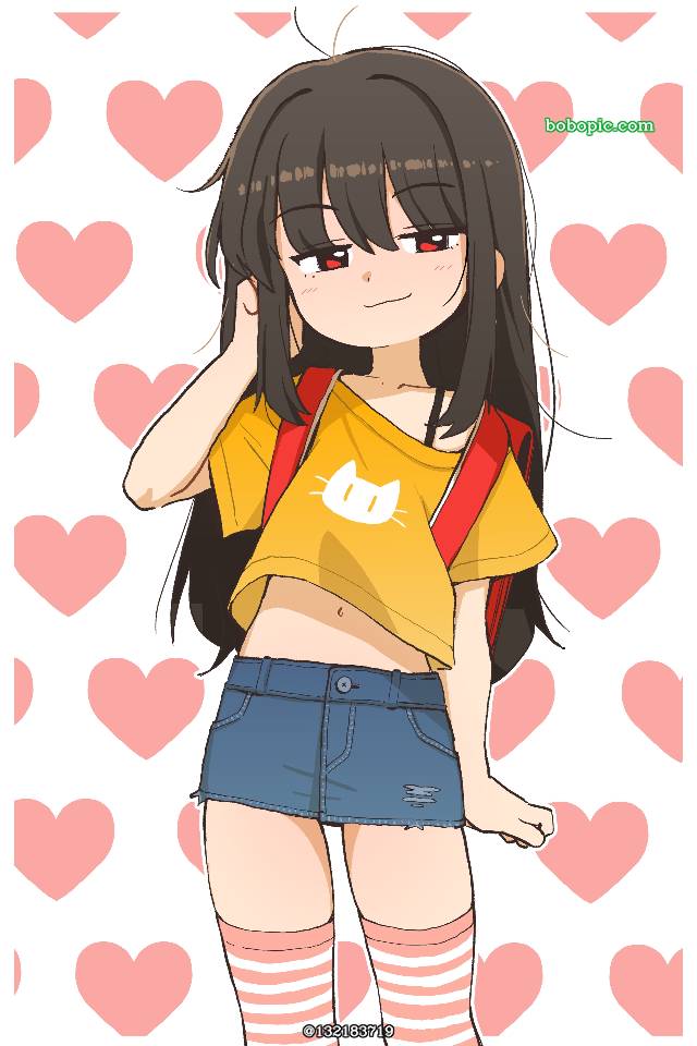 女孩子, 萝莉, 肚脐, 尾巴, 兽耳, 丫头片子