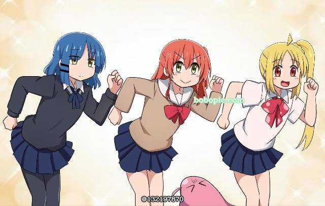Nijika Ijichi, Ikuyo Kita, 山田凉（孤独摇滚！）, Umbrella octopus Bocchi, parody, everyday life