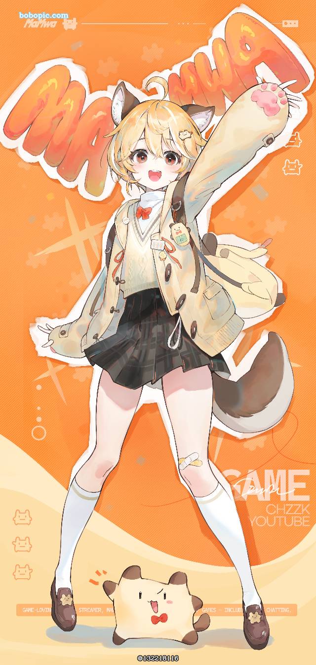 兽耳, young girl, 虚拟主播, 原创角色