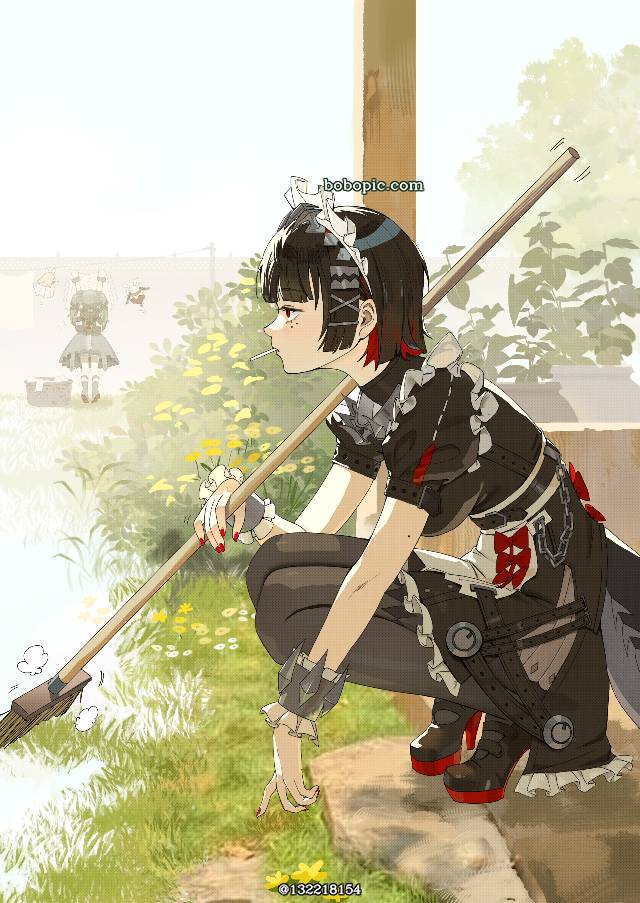 绝区零, Ellen Joe, 蹲, scornful eyes, 侧脸, Zenless Zone Zero 500+ Bookmarks, emotionless