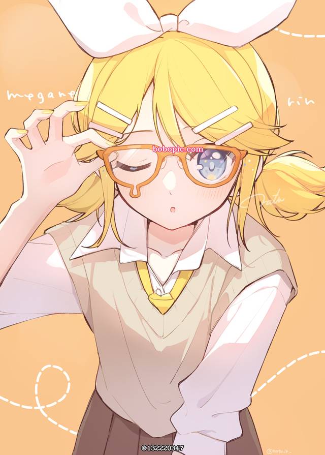 鏡音鈴, 眼镜, Vocaloid