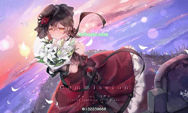 一张幻中伽乃花,商业绘图绘画图片