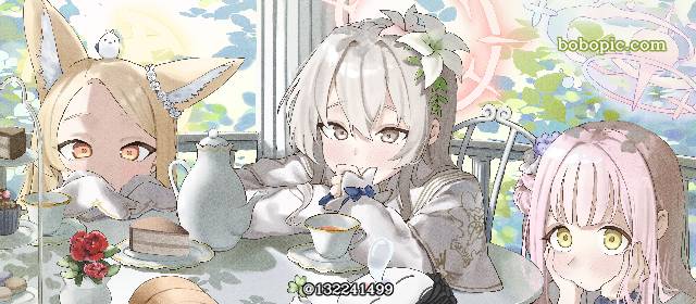 圣园未花,桐藤渚,百合园圣亚,百合园圣娅,蔚蓝档案图片