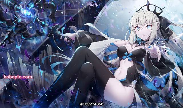 Morgan (Fate), 跷二郎腿