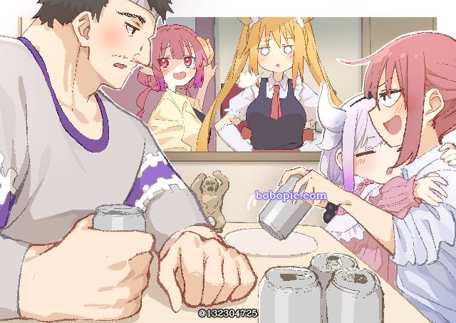 康娜, Iruru, 托尔, Kobayashi, 小林家的龙女仆