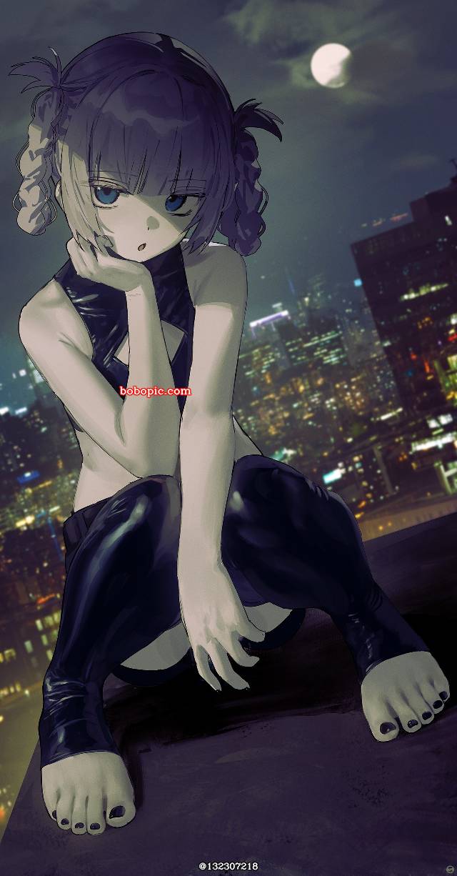 Call of the Night, Nazuna Nanakusa, 赤脚, 脚指, 美甲（脚趾）, 蹲