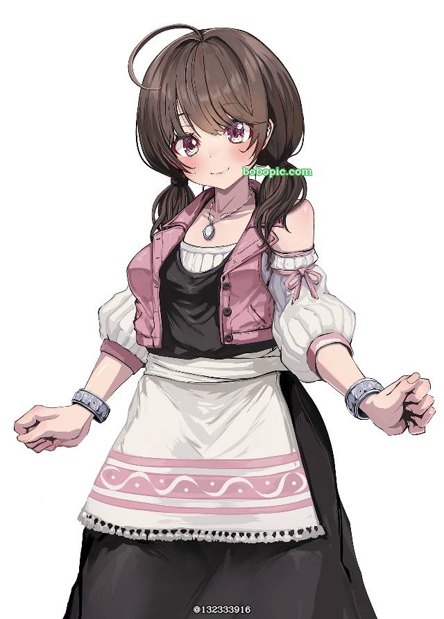 原创, 女孩子, 辫子, Bust up