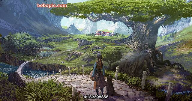 奇幻, background, 风景
