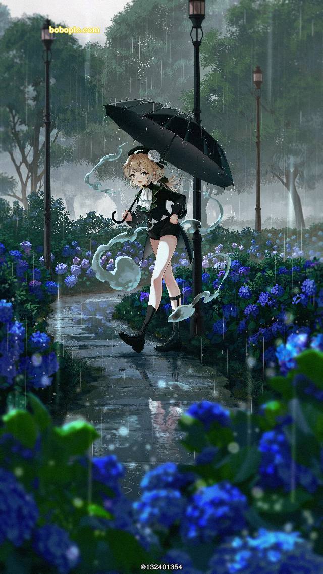 rain, 女孩子, young girl, background