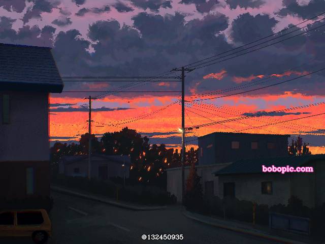 风景, background, sky, 夕阳, sky, Xiatian