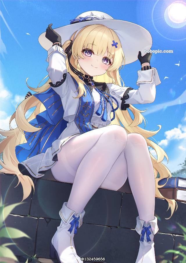Wuthering Waves, 女孩子, White silk pantyhose, loli, 白裤袜