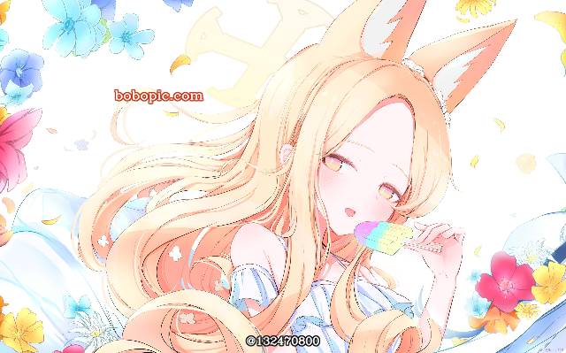 碧蓝档案, Seia Yurizono, 白色连衣裙, ice cream