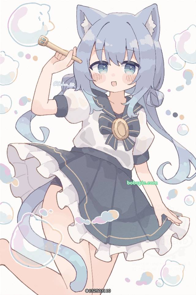原创, cat ears, 兽耳, 水手服